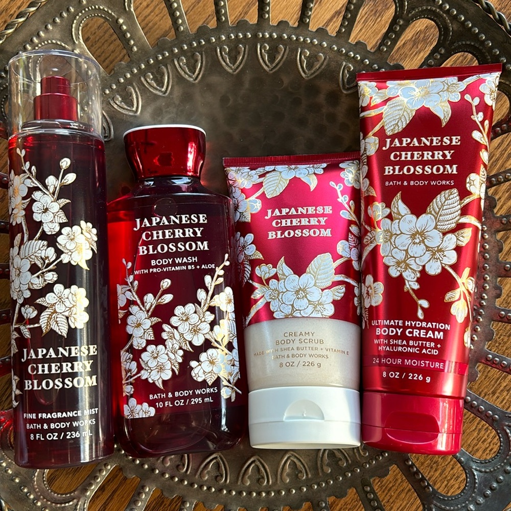 NEW! BATH & BODY WORKS Creamy Body Scrub JAPANESE CHERRY BLOSSOM Shea Butter - Picture 11 of 13